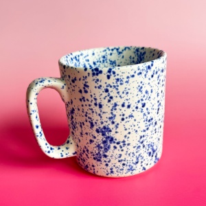 Cobalt splash - Ceramiczny kubek 400ml
