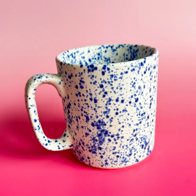 Cobalt splash - Ceramiczny kubek 400ml