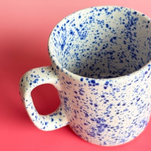 Cobalt splash - Ceramiczny kubek 400ml