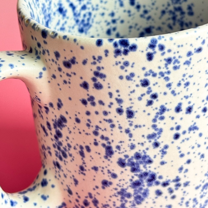 Cobalt splash - Ceramiczny kubek 400ml