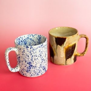 Cobalt splash - Ceramiczny kubek 400ml